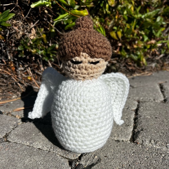 Hand Crocheted Hope the Everlasting Angel Plushie Stuffed Animal! - Picture 6 of 14